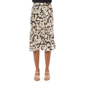 Realization Daisy Silk Midi Skirt